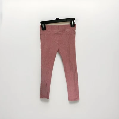 Leggings de pana elásticos ajustados lisos Mini Boden para niñas talla 5T años color rosa Foto 1 de 4