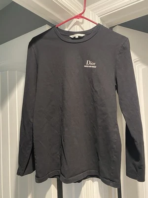 Christian Dior Uniforms Solid Black Stretch Blouse "Master Your Makeup" Size Med - Image 1 of 4