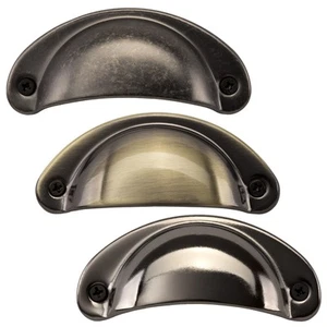 2x Muschelgriffe Griffmuscheln Apothekergriff KHEA Griffschale Möbelgriff SOTECH - Bild 1 von 7