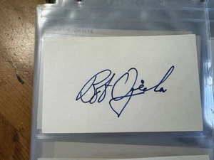 BOB OJEDA SIGNED 3X5 INDEX CARD MLB BOSTON RED SOX AUTOGRAPHED autograph auto - Picture 1 of 2
