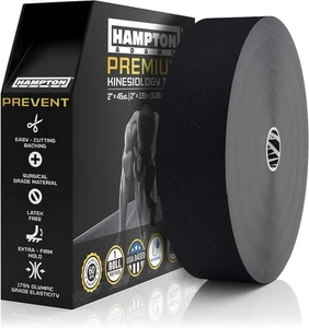 Hampton Adams Premium Kinesiology Tape 2" x 135ft Uncut Waterproof Beige NEW - Picture 1 of 6