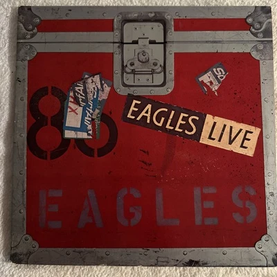 1980 EAGLES LIVE DOUBLE VINYL LPS ASYLUM BB705 NO POSTER Foto 1 de 4