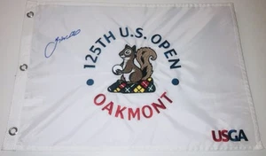 GARY WOODLAND SIGNED AUTOGRAPHED 2025 OAKMONT 125TH US OPEN GOLF FLAG VERY RARE! - Picture 1 of 1