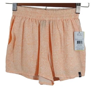 W Volcom Girls Casual Orange White Static Bloom Pull On Shorts NWT Size XS 5/6 - Picture 1 of 8