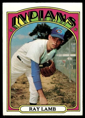 1972 Topps Baseball Card Ray Lamb Cleveland Indians #422 EX-MT - Image 1 of 2