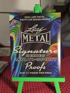 🔥 2024 Leaf Metal Signature Series Multi Sport Proofs Pack #1/1 🔥 - Picture 1 of 2
