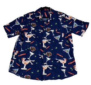 Junction West Hawaiian Shirt Men’s Large Tropical Cocktail Pin Up Short Sleeve - Bild 1 von 8