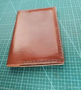Handcrafted Brown Leather Passport Cover - Picture 1 of 7
