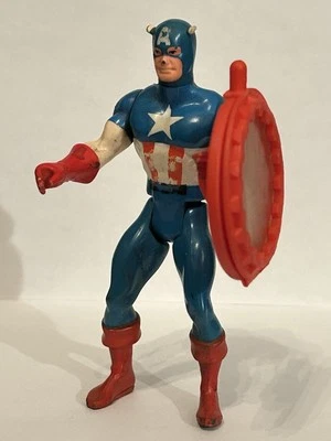 Captain America Marvel Secret Wars Action Figure Mattel 1984 - Image 1 of 4