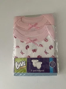 Luvs Baby Girl Bodysuits Set of 3 Newborn Up To 16 Lbs. New - Picture 1 of 2