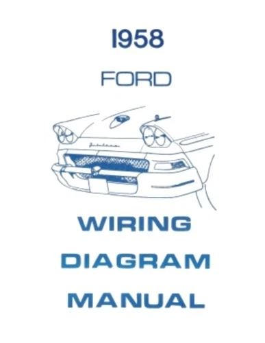 FORD 1958 Custom, Fairlaine & Fairlane 500 Wiring Diagram Manual  - Image 1 of 1