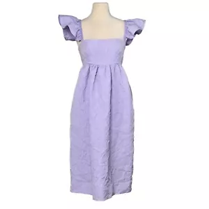 Baum Und Pferdgarten Baby Lavender Ashaki Jacquard Midi Dress Size US 8 NEW! - Picture 1 of 15
