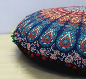 New 32" Round Floor Cushion Cover Decorative Pillow Cover GH6 - Picture 1 of 4
