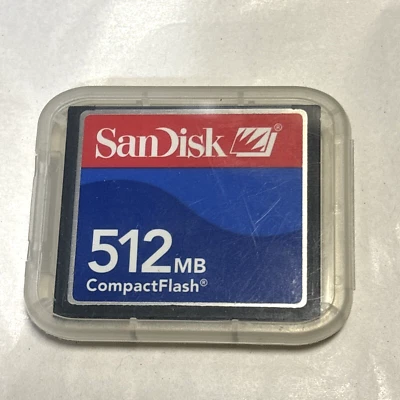 Sandisk 512MB Compact Flash CF CFI Memory Card For Nikon Canon Cameras - Image 1 of 4