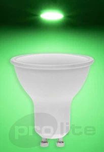 Pro-Lite 7w GU10 LED Coloured Spotlight Light Bulb Twist & Lock Dimmable - Picture 1 of 10