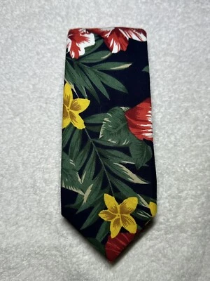 Chaps Ralph Lauren Prendas para el cuello para hombre Corbata delgada Algodón Lino Floral 3” pulgadas  Foto 1 de 4