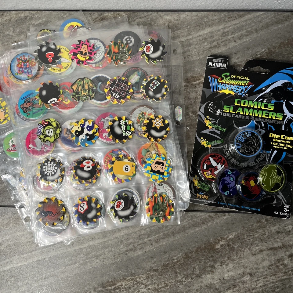 Lot of 260+ Pogs / Milk Caps Unsorted Vintage lot - Blades - Image 1 of 4