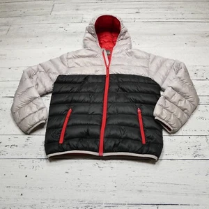 Eddie Bauer Puffer Jacket Youth XL (16) Hooded Duck Down Packable Lightweight - Picture 1 of 9