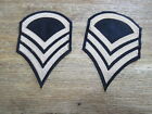 1 Pair US Army Staff Sergeant Rank Badge Sleeves Patch Uniform Ranks WWII WW2