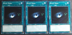 PlaySet 3 Carte : BUCO NERO in Italiano SR14-IT030 Comune YUGIOH - Foto 1 di 1