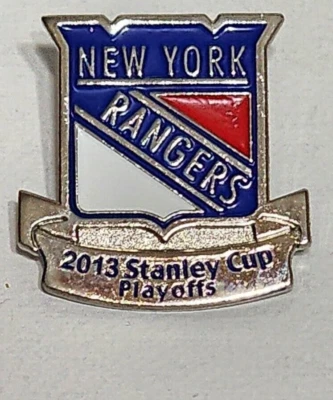 Prendedor de solapa esmaltado New York Rangers 2013 Copa Stanley Playoffs NHL Hockey Foto 1 de 3