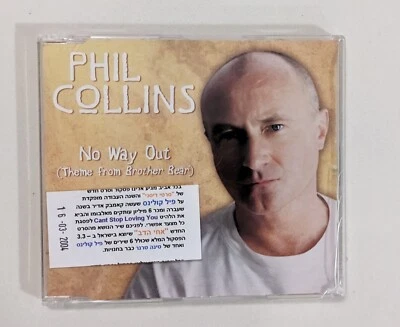 PHIL COLLINS No Way Out ISRAELI PROMO CD SINGLE BROTHER BEAR DISNEY - Image 1 of 2