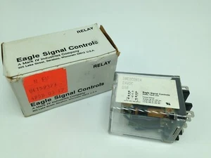 NEW EAGLE SIGNAL CONTROLS 30E2CD024 RELAY 24VDC, 2 POLE, 8 PINS - Picture 1 of 6