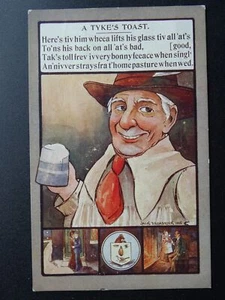 Yorkshire Dialect Saying HERES TIV HIM WHEES LIFTS HIS GLASS..." c1907 Postcard - Picture 1 of 2