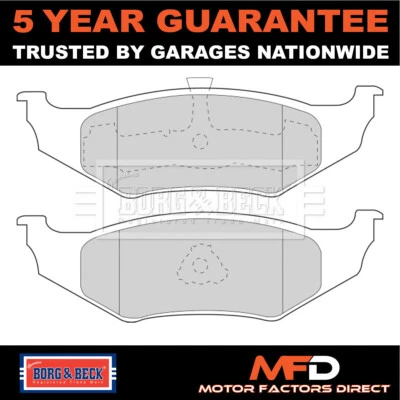 Fits Chrysler PT Cruiser Neon Brake Pads Set Rear Borg & Beck - Image 1 of 4
