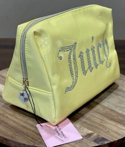Juicy Couture Cosmetic Clutch Wedge Bag / Pouch With Shiny Rhinestones - Picture 1 of 15