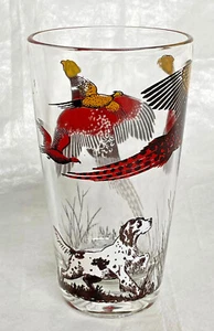 PHEASANTS AND SETTER HUNTING DOG - 12 OZ TUMBLER GLASS - Picture 1 of 4