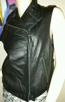 Женский жилет из натуральной кожи Preston & York размер S новый с Ярлыками - Изображение 1 из 4