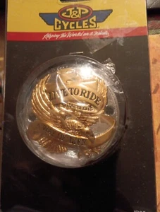 J&P Live To Ride Point Cover 6000745 Gold Eagle Spirit Horizontal Holes - Picture 1 of 4