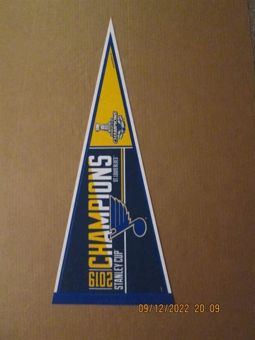 NHL St.Louis Blues Circa 2019 Stanley Cup Champions Style#2 Logo Hockey Pennant Cover