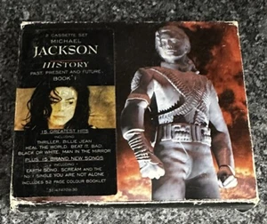MICHAEL JACKSON GESCHICHTE VERGANGENHEIT UND GEGENWART ZUKUNFT BUCH 1 2 x KASSETTE TAPE BOX SET - Bild 1 von 6