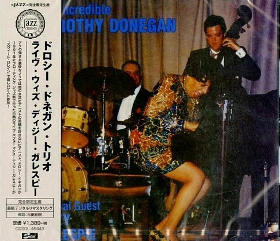 Dorothy Donegan Trio Jazz CD Live With Dizzy Gillespie 1991 Japan OBI