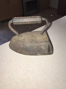 Antique P & H MFG CO Cast Iron Flat Iron Vintage Clothes Door Stop Farm Tools - Picture 1 of 6