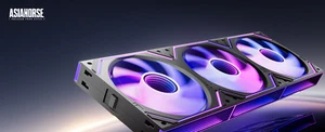 Asiahorse Dawn Pro Case Fan Forward Blade Black - Picture 1 of 9