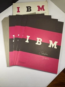 Vintage IBM Copy Set Typewriter Carbon Paper 8.5”x11.5” 4 Folders W/20 sheets ea - Picture 1 of 16