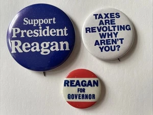 Ronald Reagan Campaign Button Lot Y.A.F. - Picture 1 of 5