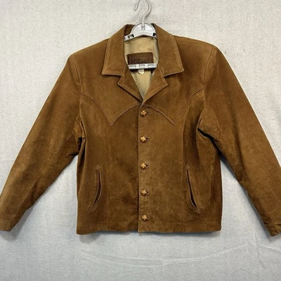Chaqueta de cuero vintage Echo Mountain de Arturo talla 42 Western Country Foto 1 de 4