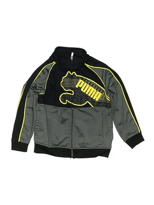 Sudadera con capucha gris con cremallera Puma 3T para niños Foto 1 de 2