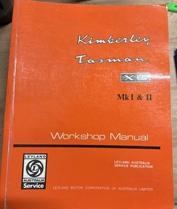 Kimberly Tasman X6 Mk1 & 2 Workshop manual 1972 Like NEW - Foto 1 di 3