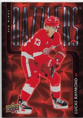 2025-26 Upper Deck Series 1  ORANGE DAZZLERS  Lucas Raymond  SP - Image 1 of 2