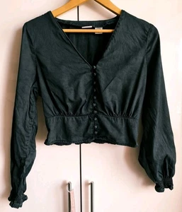 Rare Levi's woman vintage black cotton blouse - Picture 1 of 11