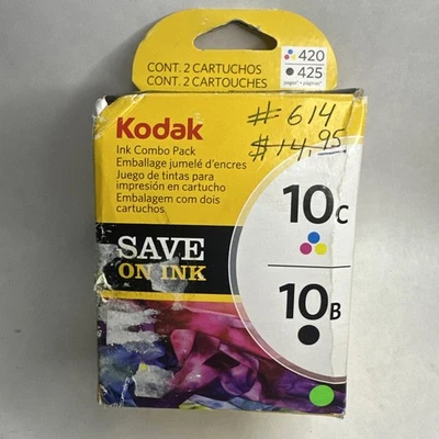 Kodak 10B Black & 10C Color Ink Cartridge Combo (8367849) New In Sealed Box. - Image 1 of 4