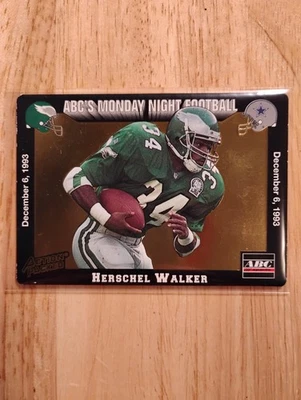 1993 Action Packed ABC's Monday Night Football Herschel Walker #56 - Eagles - Image 1 of 2