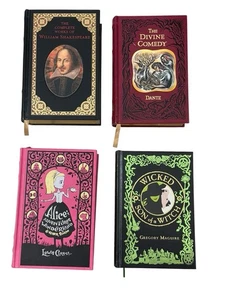 Barnes & Noble Hardcover Book Lot - Divine Comedy / Shakespeare / Wicked / Alice - Imagen 1 de 18