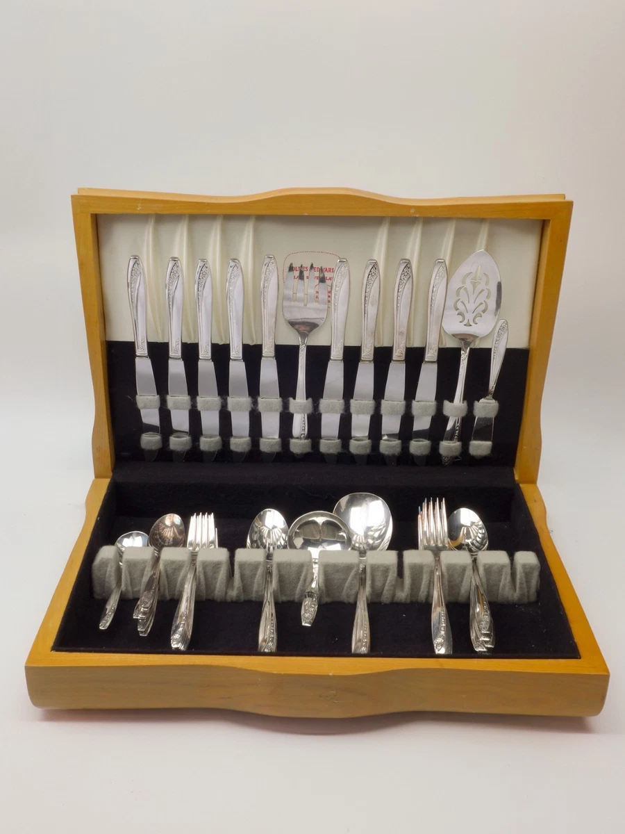 Wm. Rogers & Son Flatware-Set Antique US Silver-Plated Flatware