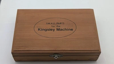 Kingsley Hot Stamp Foil Machine Caja de Madera Vacía DE COLECCIÓN PARA EXHIBICIÓN O USO Foto 1 de 4
